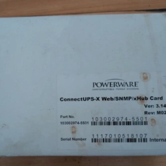 EATON POWERWARE 103002974 5501 P53P4619 Connect UPS-X Web SNMP X Hub Card - Picture 2 of 6